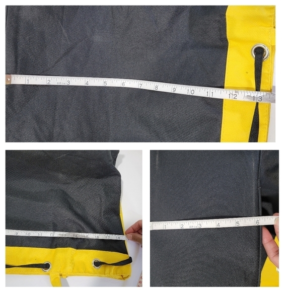 Island Bahama Dreams NIKE FREEPORT BAHAMAS Black/Yellow Canvas Tote Bag Size L - Picture 10 of 11